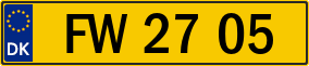 Trailer License Plate